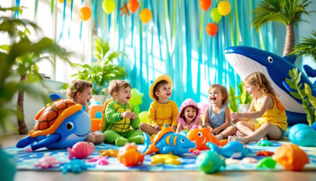 Animation anniversaire : petits poissons de la mer