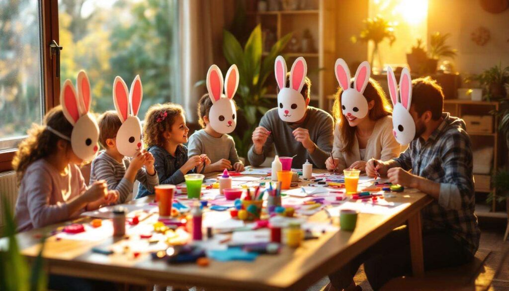 Tuto : fabriquer des masques de lapin pour Pâques