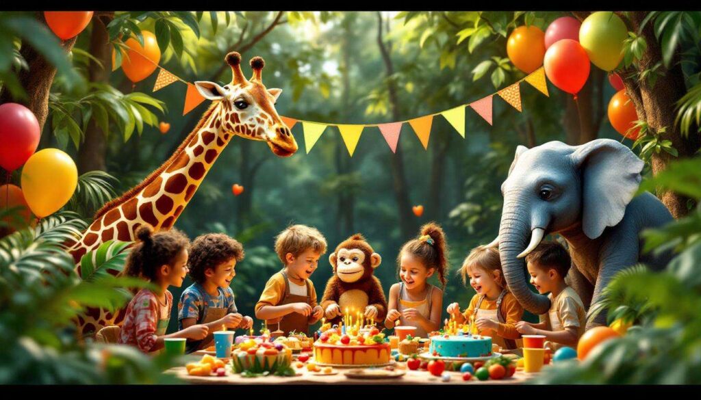 Idées d'activités manuelles pour un anniversaire sur le thème des animaux de la jungle