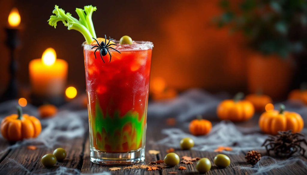 Recette du Bloody Mary d'Halloween : cocktail terrifiant et savoureux