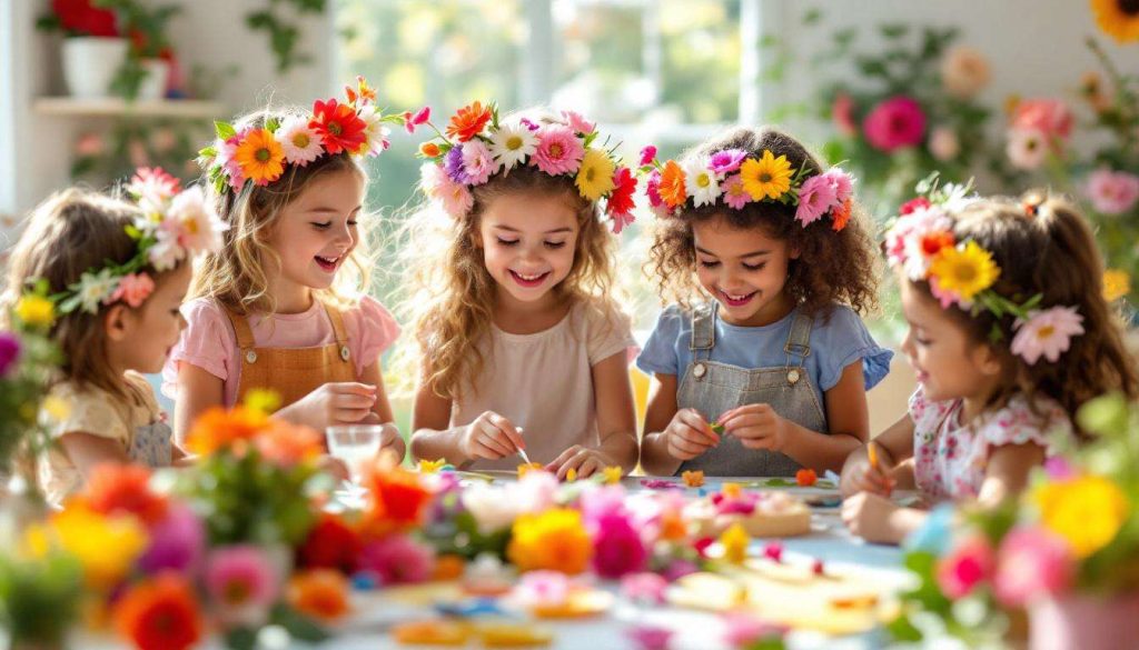Idées d'activités manuelles pour un anniversaire fleuri