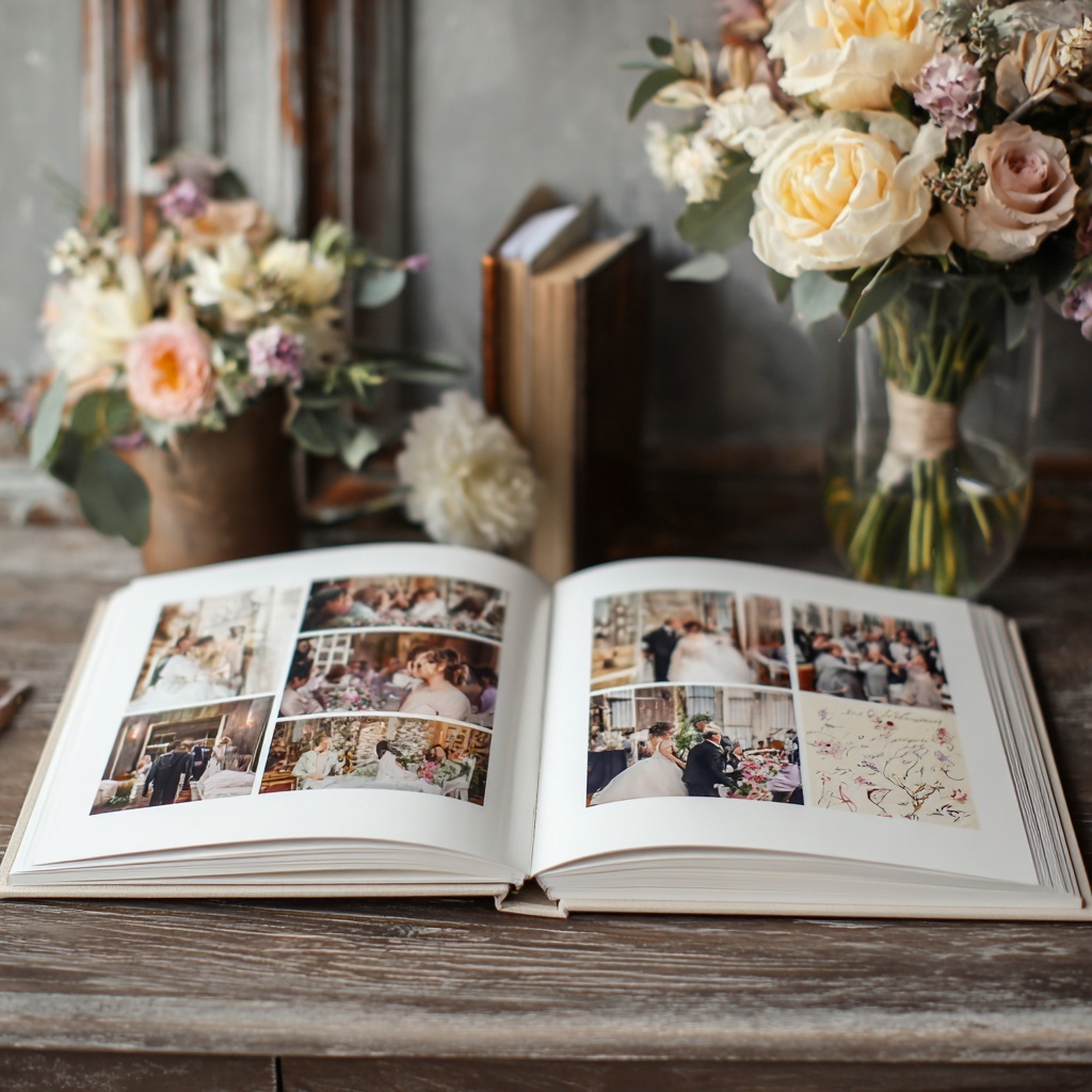 Livre photo collaboratif pour mariage