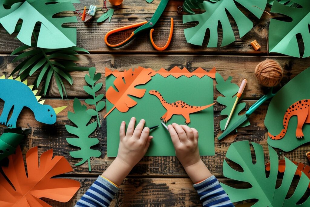 Invitations d’anniversaire dinosaure à imprimer