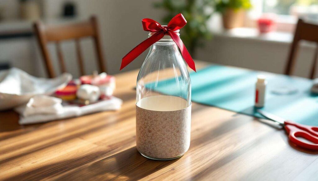 DIY : fabriquer une boîte cadeau en bouteille de lait