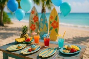 Anniversaire sur le thème du surf : nos idées pour une fête qui sent bon l’été